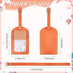 Dunzy 30 Pieces Leather Luggage Tag Women Identifiers Travel Suitcase Tags for Luggage Travel Backpack Bag Wedding Favors Wom