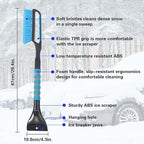 Snow Brush and Ice Scraper for Car Windshield,26.4" Window Scraper Deicer for Car SUV and Truck,Ice Scrapers and Brushes 2 in 1,Winter Car Automotive Exterior Accessories(1Pack Blue)