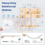 Sweeby Diaper Organizer for Changing Table and Crib - Nursery Diaper Stacker Hanging Caddy for Baby Essentials