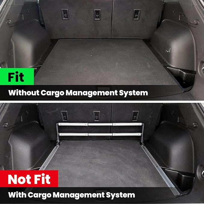 LASFIT Floor Mats & Cargo Liner for Chevrolet Chevy Blazer 2019-2026 (Gas Only), All Weather TPE Custom Fit Floor Mats for Cars (Not Fit Optional Cargo Management System), Car Mats Full Set, Black