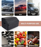 Owleys Car Storage Organizer Bundle - Two Foldable Crates For Groceries, Gear & Trips - Durable SUV And Truck Storage Set -
