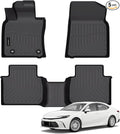 Auxko All Weather Floor Mats for 2024-2018 Toyota Camry (FWD Only,Not Hybrid or AWD) TPE Rubber Liners Accessoires All Season Guard Odorless Anti-Slip
