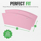 lebogner Between Car Seat Gap Filler Organizer, 2 Pack PU Leather Side of Center Console Car Pocket for Phone, Coins and Keys, Multifunction Crevice Caddy Catcher, Vehicle Interior Accessories, Pink