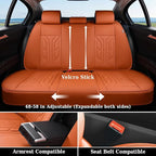 Coverado Car Seat Covers Full Set, Automotive Seat Covers Car Seat Protector Car Seat Cushion, Waterproof Leather Seat Covers