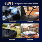 【Upgraded Version】Sycoodeal Car Vacuum Cleaner,Mini Portable Vacuum Cordless,25000PA Powerful Strong Cyclonic Suction USB Rec