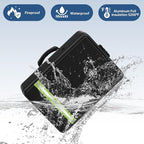 Fireproof Document Bag, Insulated Large Document Box with Lock, Important Document Organizer with Waterproof Zipper, Portable