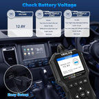 OBD2 Scanner Diagnostic Tool, Check Engine Light Car Code Reader with Reset, Battery Tester, Live Data, Freeze Frame, I/M