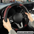 Microfiber Leather Steering Wheel Cover Large Size for Ford F150 F250 F350 RAM 4Runner Tacoma Tundra Sequoia Model S Model X,