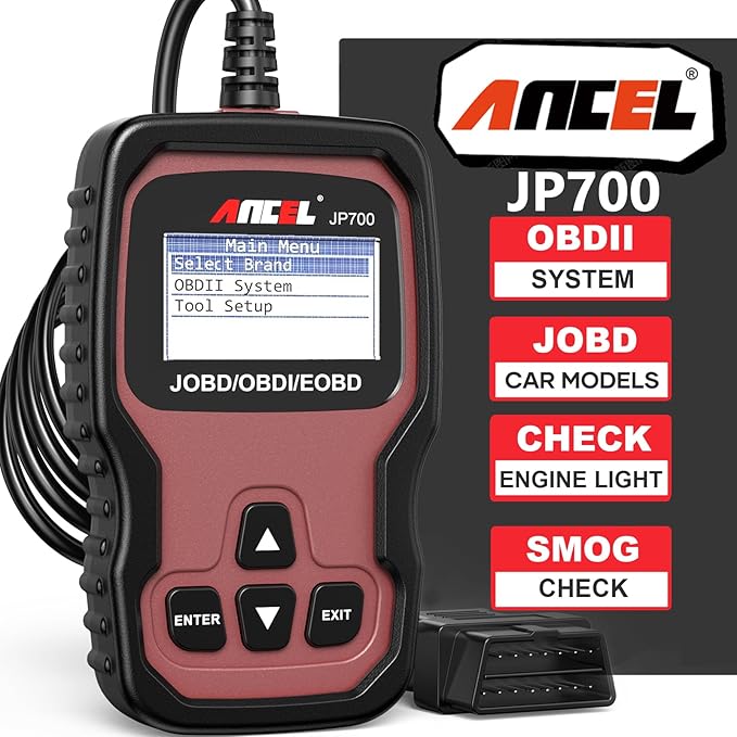 ANCEL JP700 JOBD OBD2 Japanese Car Scanner, JDM Automotive Code Reader Check Engine Light OBDII Diagnostic Scan Tool Fits for