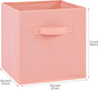 Stero Fabric Storage Bins 6 Pack Fun Colored Durable Storage Cubes with Fabric Handles Foldable Cube Baskets for Home, Kids R