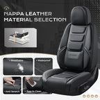 Coverado Car Seat Covers, Front Covers for Cars, Car Seat Cover Front Seats, Automotive Seat Cover, Waterproof, Leather Car S