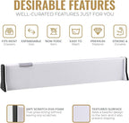 RAPTUROUS Adjustable Drawer Dividers, 2.5" Tall, Expandable 13-22", 8-Pack, Non-Slip for Dresser, Closet, Kitchen, Nursery, a