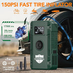 Sharmeal Jump Starter 6000A,12V Car Battery Jump Starter with Air Compressor (Up to All Gas or 10.0L Diesel Engine), Battery Booster with 3 Modes Flashlight and Jumper Cable