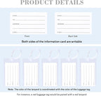 30 Pack Luggage Tags for Suitcases, Airplane Travel Essentials for Flying, International Travel Must Haves, and Luggage Acces