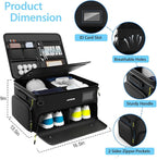 4-Layer Golf Trunk Organizer, Golfer Gifts for Men Women with Separate Ventilated Compartment for 2 Pairs Shoes, Waterproof