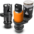 Car Cup Holder Expander 2 in 1, Expandable Cup Holder with Adjustable Base, The Upper Part Fits Yeti, Ramblers, Hydroflask, Other Large Bottles/Mugs, expandable to 3"-6.5"