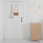 WEBI Over The Door Hooks,Over Door Towel Rack,Door Hanger,Door Coat Hanger,Door Coat Rack,Door Hooks for Hanging Clothes,Back