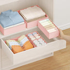 DIMJ Drawer Organizer Clothes Storage - 24 Pack Baby Dresser Organizer for Nursery, Small Fabric Closet Drawer Organizer Bins