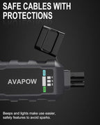 Portable Smart Jumper Starter Clamps Automotive Emergency Booster Clamp Cables Replacement Alligator Clamp for 12V Portable Car Jump Starter