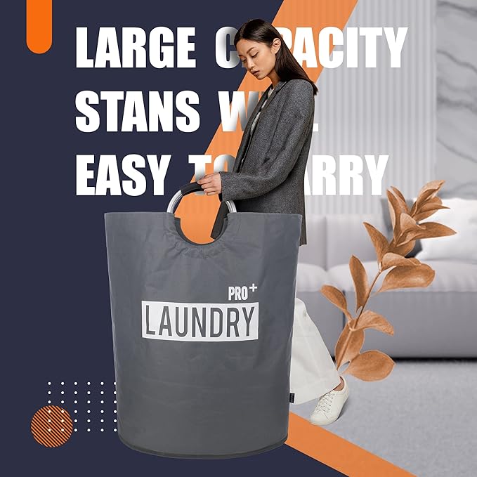 Caroeas Super Large 150L Laundry Basket Pro, Waterproof Laundry Hamper, Collapsible Laundry Basket Easy Storage, Clothes Hamp