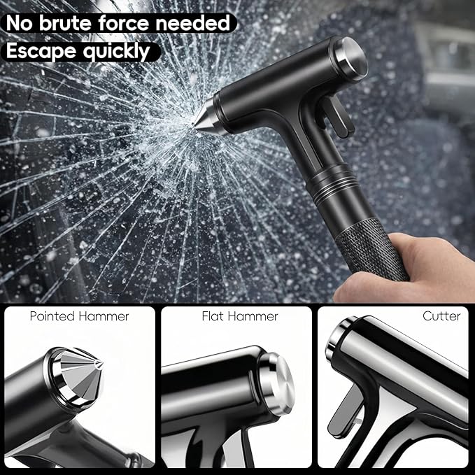 for Cybertruck Window Breaker, Glass Breaker, Seatbelt Cutter, Window Hammer Tool Basics Emergency Rescue Tools for Tesla Cyb