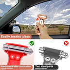 Car Safety Hammer, 3 in 1 Emergency Escape Tool with Window Breaker and Seat Belt Cutter, Window Glass Hammer for Car, Office
