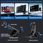 Wireless Apple Carplay Screen for Car with 4K Dash Cam, 10.26" Portable Apple Carplay & Android Auto, HD Touchscren with 1080