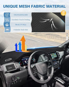 FIILINES Dash Cover for Honda Passport 2019-2025, Dashboard Mat for Passport Accessories Dash Mat Sunshade Nonslip Mesh Prote