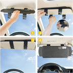 Car Visor Extender TFY Anti-Glare Sun Visor Extender Windshield and Side Window Sunshade and UV Rays Blocker (1 Piece) (Gray)