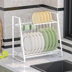 2 Pack Under Bed Shoes Storage + Plate Organizer