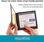 High Road 10-Pack Car Sun Visor Registration and Insurance Card Holder for Trucks and Cargo Vans with 2 Hidden Clear Vinyl Pockets