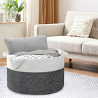 MEGASKET Large Throw Blanket Basket, 22" X 22" X 14" XXXL Blanket Holder for Living Room, Big Wicker Baskets for Storage, Wov