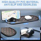 LivTee Multifunction Car Anti-Slip Mat, 360° Rotatable Multifunctional Car Dashboard Mobile Phone Holder with Temporary Parki