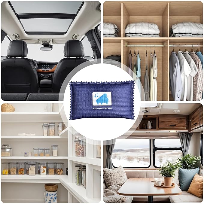 Car Dehumidifier Bags - Anti Fog Moisture Absorber Packs for Vehicles, Reusable Desiccant Bags for Auto Truck Van SUV RV