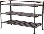 Seville Classics Sturdy Freestanding Storage Shelf for Bedroom, Closet, Entryway, Dorm Room Organizer Stackable Durable Metal
