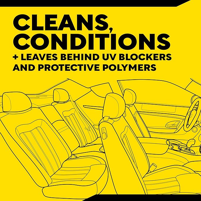 Meguiar's Leather Care Kit,This Car Care Kit Includes a Premium Car Leather Cleaner and Conditioner, Drill Backing Plate, Cle