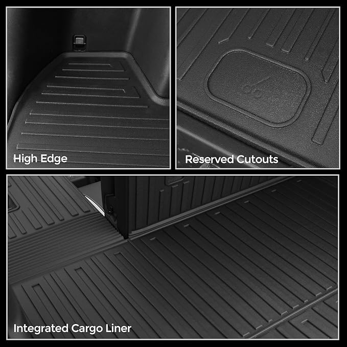Floor Mats Set for 2022-2025 2026 Hyundai Tucson Gas (Not fit Hybrid), Full Coverage All Weather Floor Mats Cargo Mat with Backrest Protectors & Door Sill Guards for Tucson Accessories