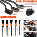 Viewsun 20PCS Car Cleaning Kit, Car Interior Detailing Kit with High Power Handheld Vacuum, Auto Detailing Drill Brush Set, C