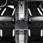 CAR PASS Waterproof Universal Fit Car Floor Mats, Car Mats Fit for SUV,Vans,sedans, Trucks,Set of 4pcs Car Carpet with Driver