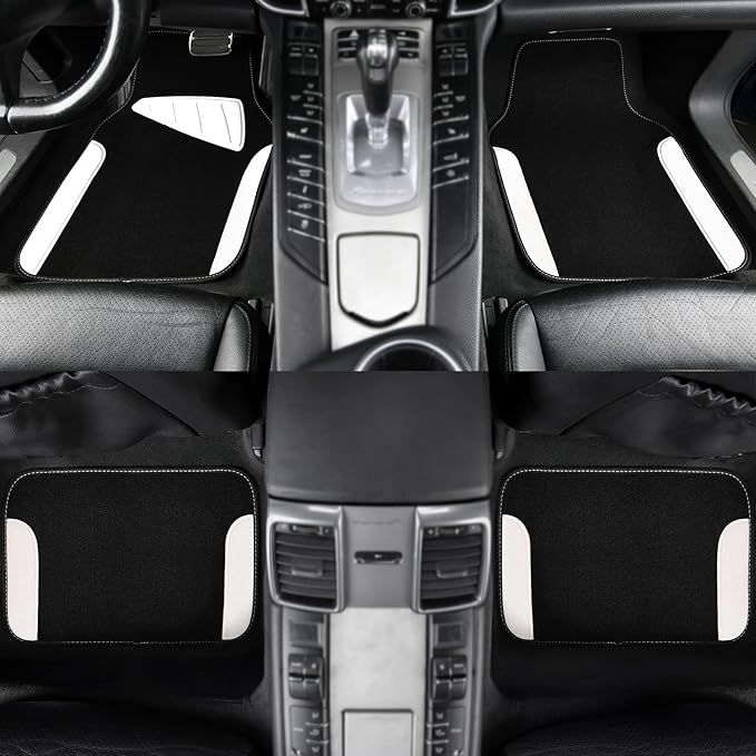 CAR PASS Waterproof Universal Fit Car Floor Mats, Car Mats Fit for SUV,Vans,sedans, Trucks,Set of 4pcs Car Carpet with Driver