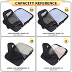 Ultralight Compression Packing Cubes Travel for Suitcases ，Compressible Mesh Packing Cubes for Travel Women Packing Organizer