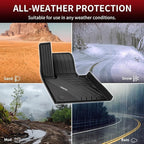 LASFIT Floor Mats&Trunk Mat Fit for BMW X5 2019-2024 2025 2026 40i/45e/50e/50i/M/M50i/M60i, All Weather TPE Custom Fit 1st&2nd Row Full Set Car Mats & Cargo Liner(Only for 5 Passengers), Black