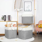 Bidtakay Extra Large Storage Baskets for Organizing 17x12x15.1 inch 3-Pack Fabric Closet Organizers Storage Bins with Handles