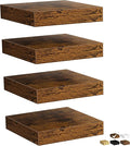 Fun Memories Floating Shelves for Wall, Rustic Wood Wall Mounted Shelves for Bathroom, Bedroom, Living Room and Kitchen, Stor