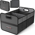 FORTEM Car Trunk Organizer, Collapsible Two Compartment Organizer, Foldable SUV & Truck Storage for Car Accessories for
