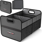 FORTEM Car Trunk Organizer, Collapsible Two Compartment Organizer, Foldable SUV & Truck Storage for Car Accessories for