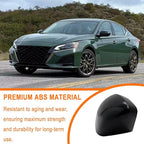 Left Driver Side Replacement Mirror Cover Compatible with Nissan Altima 2019 2020 2021 2022 2023 2024 2025 Side Rearview Mirror Cap Cover Without Turn Signal Light (Glossy Black)