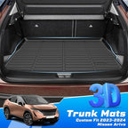 Sunsdrew Trunk Cargo Liner for 2023-2026 Nissan Ariya Accessoreis, Rear Trunk Mat Cargo Mat All Weather Protection TPE Rubber Raised Edge