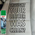 SONAX Leather Foam 289300 | 2 in 1 Aerosol Leather Cleaner and Conditioner | Safe to Use on Perforated Air Conditioned/Heated