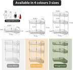 YCIA&DONE Corner Bathroom Counter Organizer, Makeup Organizer for Vanity, Skincare Cosmetic Perfume Tray, Corner Countertop S